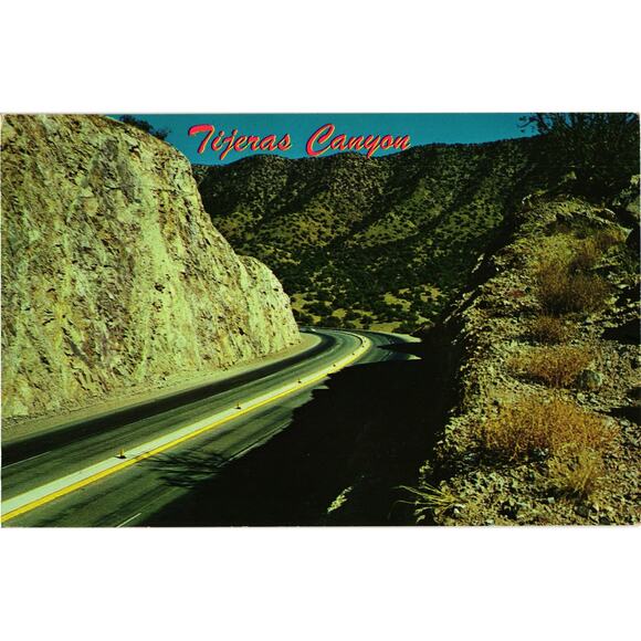 Tijeras Canyon Route 66 Postcard Vintage Unposted - Picture 1 of 2